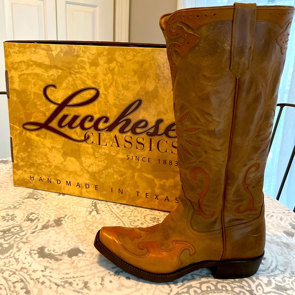 Lucchese handmade cowboy boots.  Never worn